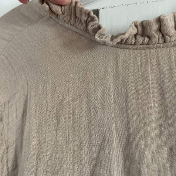 Free People Tan Gauzy Mini Dress - Picture 11 of 14